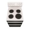 Electric Upright Cooker 54cm Seperate Grill 4 Zone Coil Cooktop White - Image 3