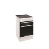 Electric Upright Cooker 60cm Seperate Grill 4 Zone Ceramic Cooktop White - Image 3