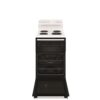 Electric Cooker 54cm Conventional Oven Seperate Grill 4 Solid Hotplates White - Image 3