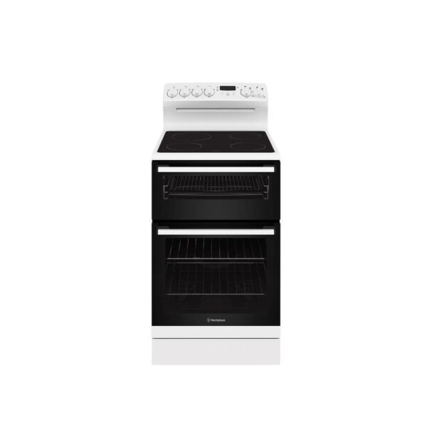 Electric Cooker 54cm Seperate Grill 4 Zone Ceramic Cooktop White