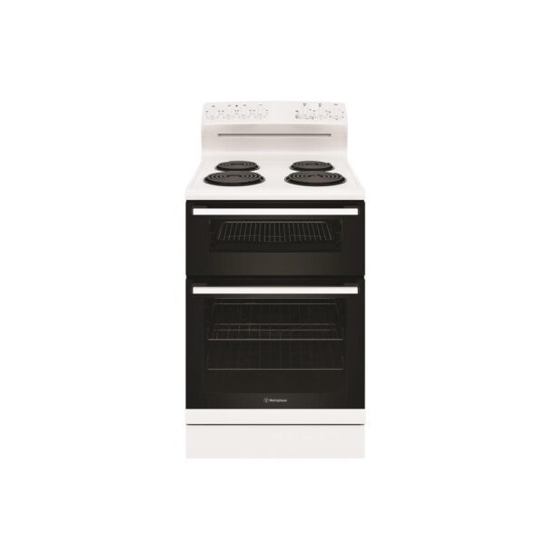 Electric Cooker 60cm Fan Forced Seperate Grill 4 Coil Cooktop White