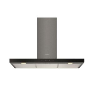 Canopy Rangehood 90cm 3 Speed Fan + Boost 720m3/h LED Touch Controls Dark SS