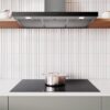 Canopy Rangehood 90cm 3 Speed Fan + Boost 720m3/h LED Touch Controls Dark SS - Image 4