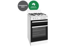 Gas Cooker 54cm Conventional Oven Seperate Grill 4 Burner Gas Hob White LPG