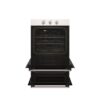 Electric Wall Oven 60cm Fan Forced 120min Timer Seperate Grill Knob Controls White - Image 2