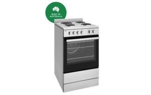 Electric Cooker 54cm Fan Forced Oven Grill in Oven 4 Hotplates S/S