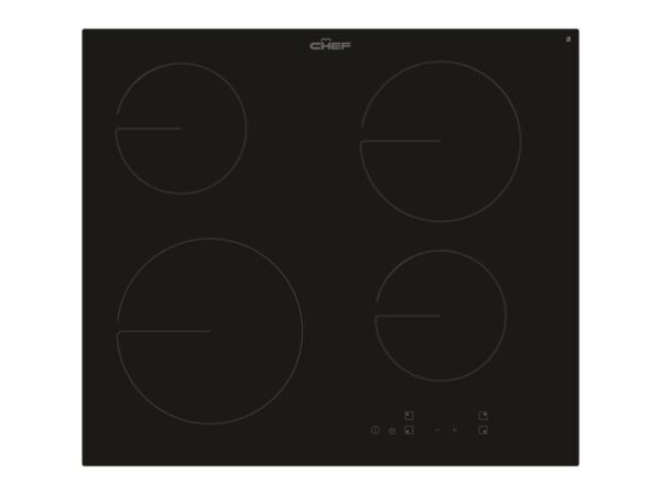 Electric Cooktop Ceramic 60cm 4 Zone Touch Controls Trimless Black