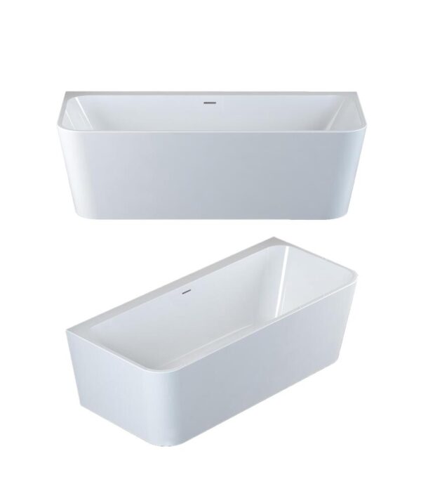 Plati 135 Bath Back To Wall 1400 Gloss White