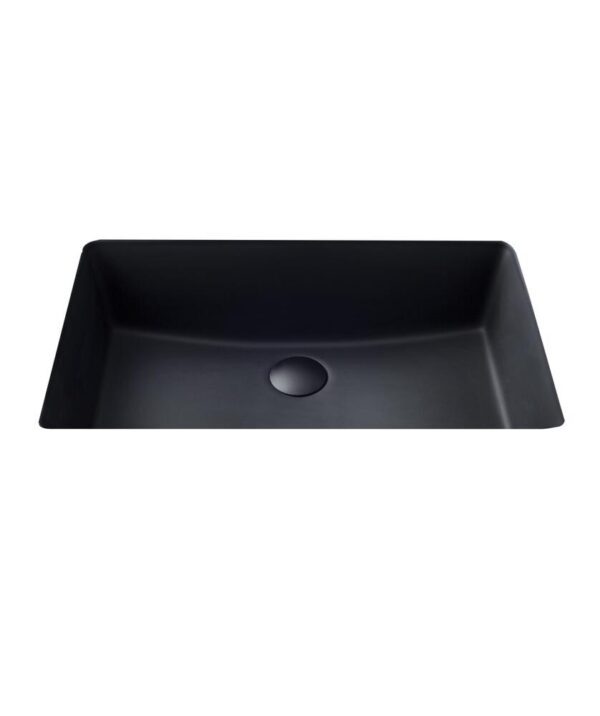 Plati 204 Ceramic Basin Undermount 550x350mm 0TH OF Matte Black