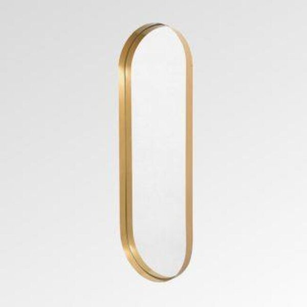 Element Oval Mirror 100x50cm Brushed Brass Trim