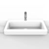 Integrity Semi Recessed Basin Gloss Finish 1TH - Image 2