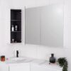 Glacier Lite Offset Corner Shaving Cabinet 1200x800 3 Door - Image 2