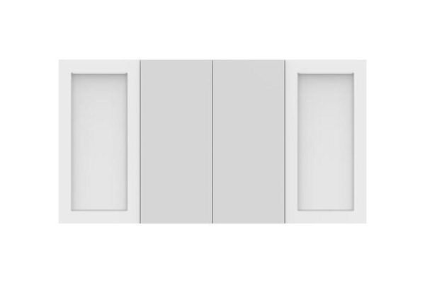 London Shaving Cabinet 1500x814 4 Door Double