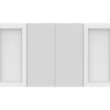 London Shaving Cabinet 1500x814 4 Door Double - Image 2