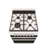 Gas Cooker Upright 60cm Seperate Grill 4 Burners With Wok White NG - Image 3