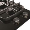 Gas Cooktop 60cm 3 Burner Inc 24MJ/hr Wok Black Glass - Image 4