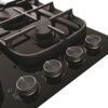 Gas Cooktop 60cm 4 Burner Inc Wok 17MJ/H Black Glass - Image 4