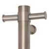 Vertical Bar Heated Towel Rail 12V Square 42x900x100mm Brushed Nickel - Image 2