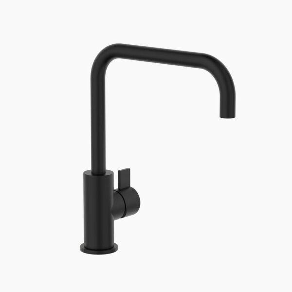 Round Blade Sink Mixer Matte Black