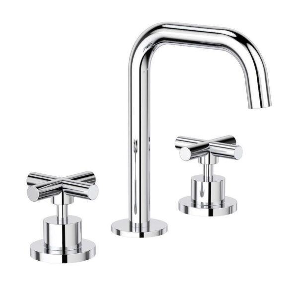 Cross Basin Set Chrome LF