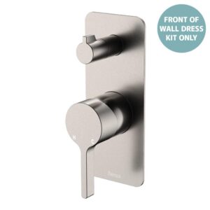 Sansa Shower Diverter Mixer Rectangular Plate Brushed Nickel Trim Kit ONLY
