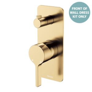 Sansa Shower Diverter Mixer Rectangular Plate Urban Brass Trim Kit ONLY