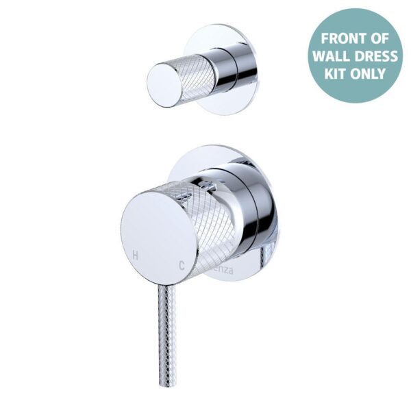Axle Shower Diverter Mixer Small Round Plates Chrome Trim Kit ONLY