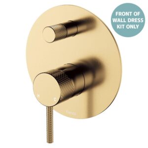Axle Shower Diverter Mixer Large Round Plate Urban Brass Trim Kit ONLY