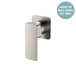 Tono Shower Mixer Small Square Plate Brushed Nickel Trim Kit ONLY