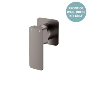 Tono Shower Mixer Small Square Plate Gun Metal Trim Kit ONLY