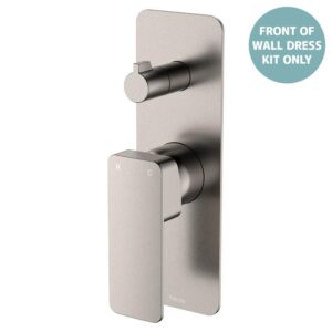 Tono Shower Diverter Mixer Rectangular Plate Brushed Nickel Trim Kit ONLY
