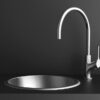 Vivid Slimline Oval Gooseneck Sink Mixer 220mm Chrome LF - Image 2