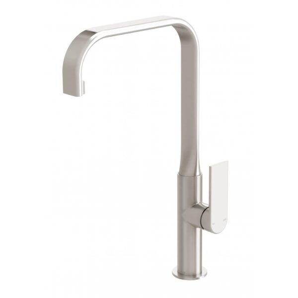 Teel Sink Mixer 200mm Squareline 6LPM Brushed Nickel