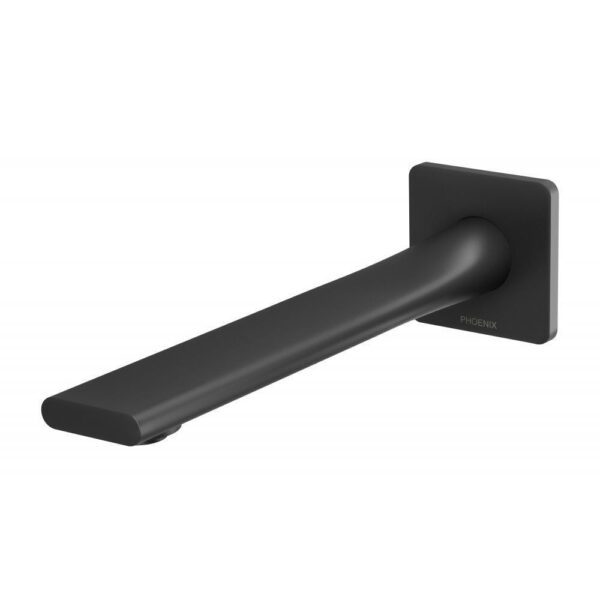 Teel Wall Bath Outlet 200mm Matte Black