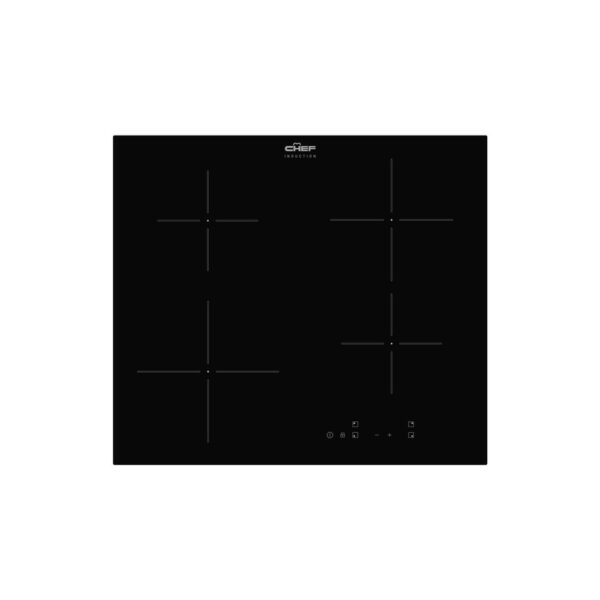 Induction Cooktop 60cm 4 Zone Touch Controls Power Boost Black