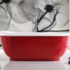 Bells Freestanding Bath Red/White 1700mm - Image 2