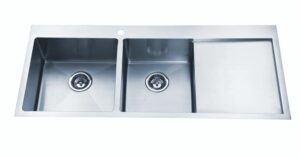 Aireys 13/4 Bowl Sink LH Bowl 1TH 1200x510x200mm
