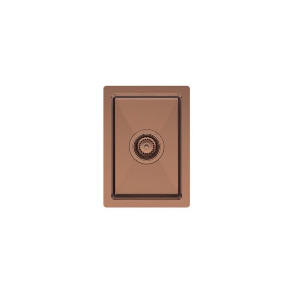 Hana 10L Single Sink 382x272x150mm Brushed Copper