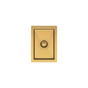 Hana 10L Single Sink 382x272x150mm Rugged Brass