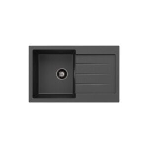 Kuro Single Bowl Kitchen Sink With Drainer 32L 800 x 500 x 200 Granite