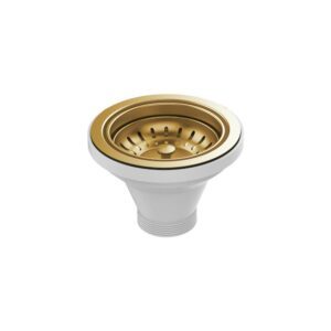 Hana Sink Basket Waste Rugged Brass