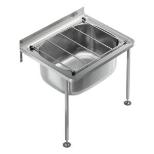 Cleaners Sink 35L 555x455x220 With Floor Legs Kit S/S