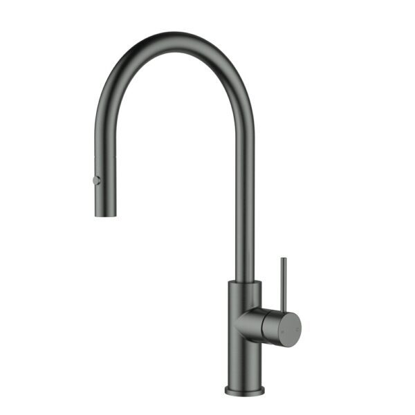 Otus Slimline Sink Mixer Pull Out 304 SS Gun Metal