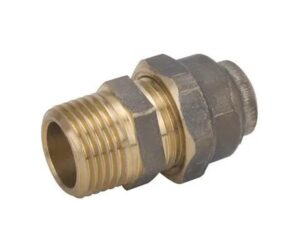 Comp Union Brass 6MI x 6C (1/4""MI x 1/4""C)
