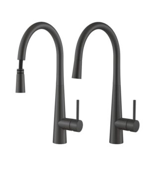 Paloma 221 Kitchen Mixer Pullout Swivel Matte Black