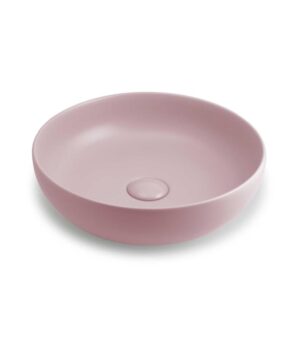 Aurora 380 Ceramic Basin Above Counter 380 x115mm Matte Rose Quartz