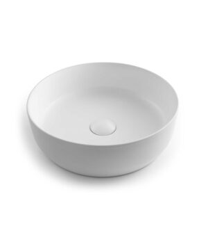 Aurora Ceramic Basin Above Counter 385x120mm Matte White