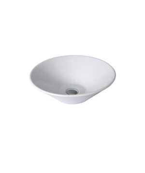 Arko 001 Ceramic Basin Above Counter 430mm 0TH NOF White