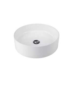 Arko Ceramic Basin Above Counter 310mm 0TH NOF Matte White