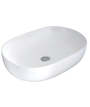 Arko Ceramic Basin Above Counter 600x415mm 0TH NOF White